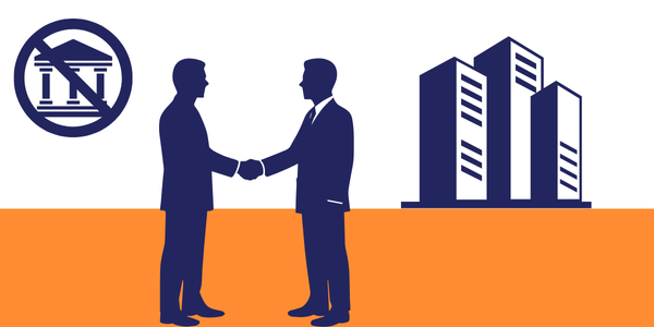 Bankfinanciering uitgesloten donkerblauw